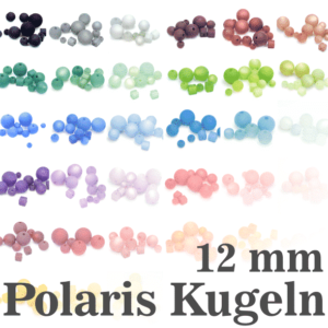 Perles Polaris 12 mm choix de couleurs, 1 pièce