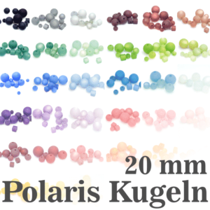 Perles Polaris Boules Polaris 20 mm sélection de couleurs, 1 pièce