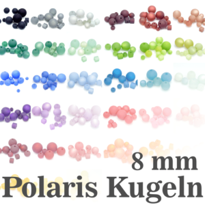 Perles Polaris 8 mm choix de couleurs, 1 pièce