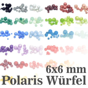 Polaris Cube 6 x 6 mm sélection de couleurs, 1 pièce