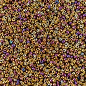 Miyuki Rocailles 11-188 metallic purple gold iris 5g