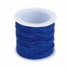 Sélection de la couleur du textile élastique en nylon • 1 mm • 21 mètres (0,17 € / m) - bleu royal