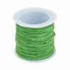 Sélection de la couleur du textile élastique en nylon • 1 mm • 21 mètres (0,17 € / m) - Pomme verte