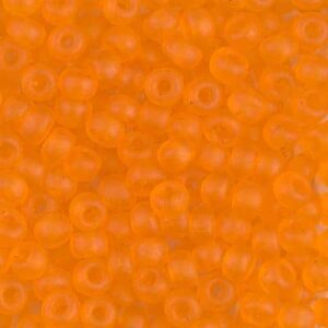 Miyuki Rocailles 6-138F orange transparent mat 9.9g