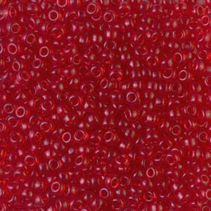 Miyuki Rocailles 6-140D transparent dark red orange 9,9g