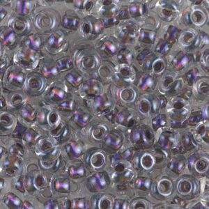 Miyuki Rocailles 6-3203 magic violet lined crystal 9.9g