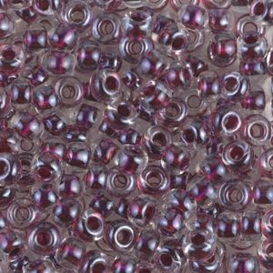 Miyuki Rocailles 6-3208 magic purple cranberry lined crystal 9,9g