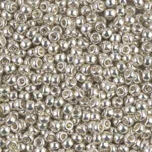 Miyuki Rocailles 8-1051 galvanized silver 9,9g