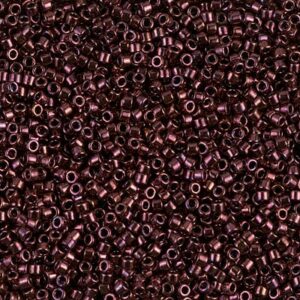 Delica Beads from Miyuki DB0012 metallic dark raspberry 5g