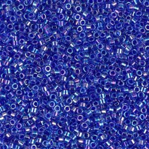 Delica Beads from Miyuki DB0063 cobalt lined sapphire AB 5g