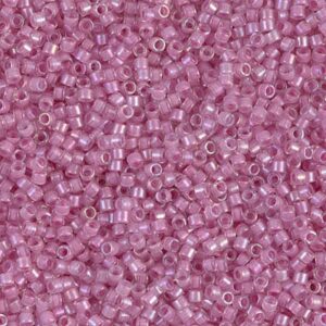 Delica Beads by Miyuki DB0072 orchid lined crystal luster 5g