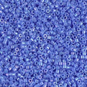 Delica Beads from Miyuki DB0167 opaque med blue AB 5g