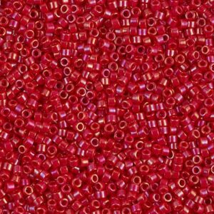 Delica Beads by Miyuki DB0214 opaque red luster 5g