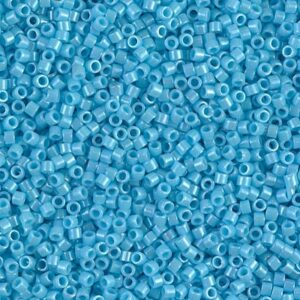 Perles Delica par Miyuki DB0215 lustre bleu turquoise opaque 5g