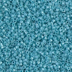 Delica Beads by Miyuki DB0217 opaque turquoise green luster 5g