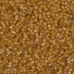 Delica Beads from Miyuki DB0272 goldenrod lined topaz AB 5g