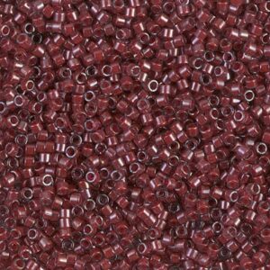 Delica Beads by Miyuki DB0280 cranberry lined crystal luster 5g