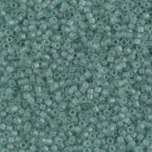 Delica Beads by Miyuki DB0385 matte sea glass green luster 5g