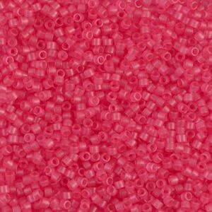 Delica Beads by Miyuki DB0780 dyed SF transparent bubble gum pink 5g