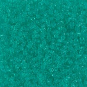 Delica Beads by Miyuki DB1304 teinté vert menthe foncé transparent 5g