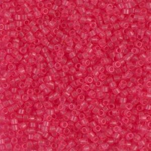 Delica Beads by Miyuki DB1308 dyed transparent bubble gum pink 5g