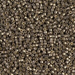 Delica Beads from Miyuki DB1852 duracoat galvanized pewter 5g