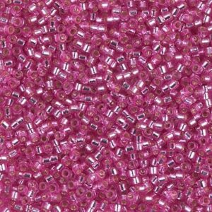 Delica Beads from Miyuki DB2153 duracoat silverlined dyed pink parfait 5g