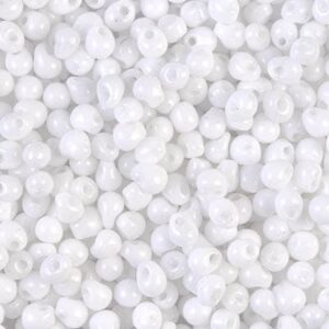 Drop Beads from Miyuki DP-402 white 5g