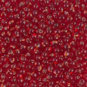 Drop Beads from Miyuki DP28-11 silverlined ruby 5g
