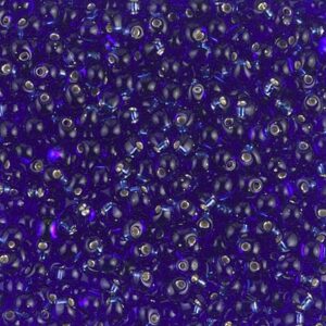 Drop Beads de Miyuki DP28-20 cobalt argenté 5g