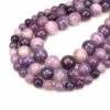 Perles de fluorite en violet