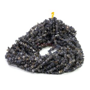 Iolite chips lilac approx. 3x5mm, double strand