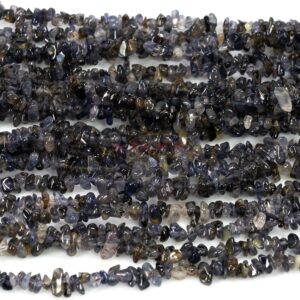 Iolite chips lilac approx. 3x5mm, double strand