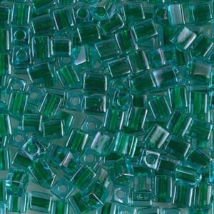 Miyuki Cube SB-2643 emerald lined aqua 5g