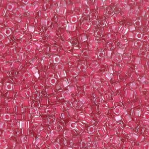 Miyuki Cube SB18-208 carnation pink lined crystal 5g