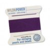 Pearl silk nylon power amethyst cards 2m (€ 0.70 / m) - 0.30mm #0