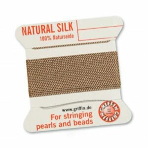 Pearl silk natural beige cards 2m (€ 0.80 / m)