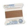 Pearl silk nylon Power beige cards 2m (€ 0.70 / m) - 0.30mm #0