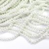 Glass beads round beads Ø 4 mm 1 strand of 200 pieces. - 15. Ice white