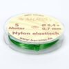 Sélection de couleur fine élastique en nylon • 0,4 x 0,7 mm • 5 mètres (0,30 € / m) - vert