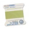 Pearl silk nylon power jade green cards 2m (€ 0.70 / m) - 0.30mm #0