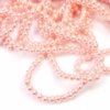 Glass beads round beads Ø 4 mm 1 strand of 200 pieces. - 6. salmon pink