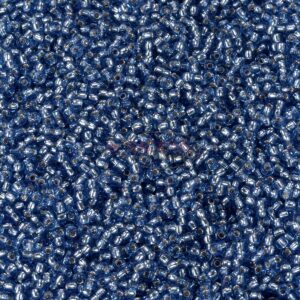 Miyuki Rocailles 11-2431 silverlined dark cornflower blue 9.9g