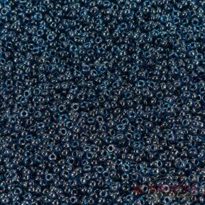 Miyuki Rocailles 11-358 ruby lined capri blue luster 9.9g