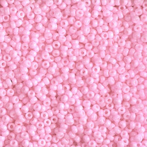 Miyuki Rocailles 11-415 coton opaque teinté rose barbe à papa 9,9g