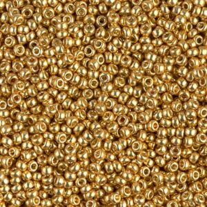 Miyuki Rocailles 11-4202 duracoat galvanized gold 9.9g
