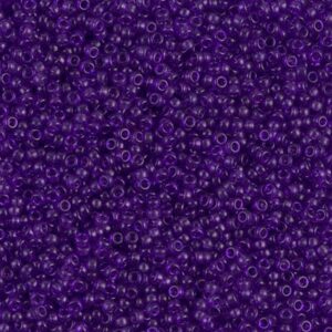 Miyuki Rocailles 15-1314 teinté violet rouge transparent 5g