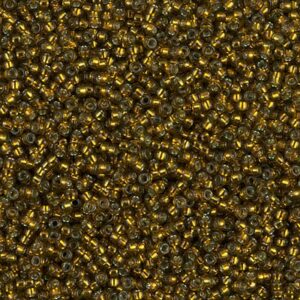 Miyuki Rocailles 15-1421 olive dorée teinte argentée (type DB 604) 5g