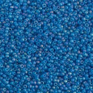 Miyuki Rocailles 15-149FR matte transparent capri blue AB (wie DB 862) 5g