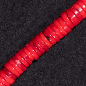 Foam coral wheels red 2 x 10 mm, 1 strand